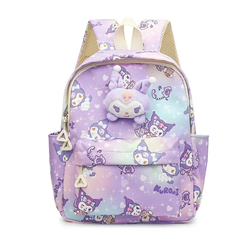 New Fashionable Sanrio Children's School Bag My Melody Kuromi Cinnamoroll Hello Kitty Cute Large Capacity Children's Backpack