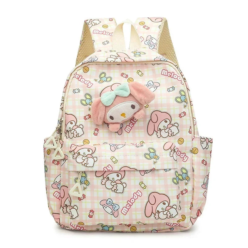 New Fashionable Sanrio Children's School Bag My Melody Kuromi Cinnamoroll Hello Kitty Cute Large Capacity Children's Backpack